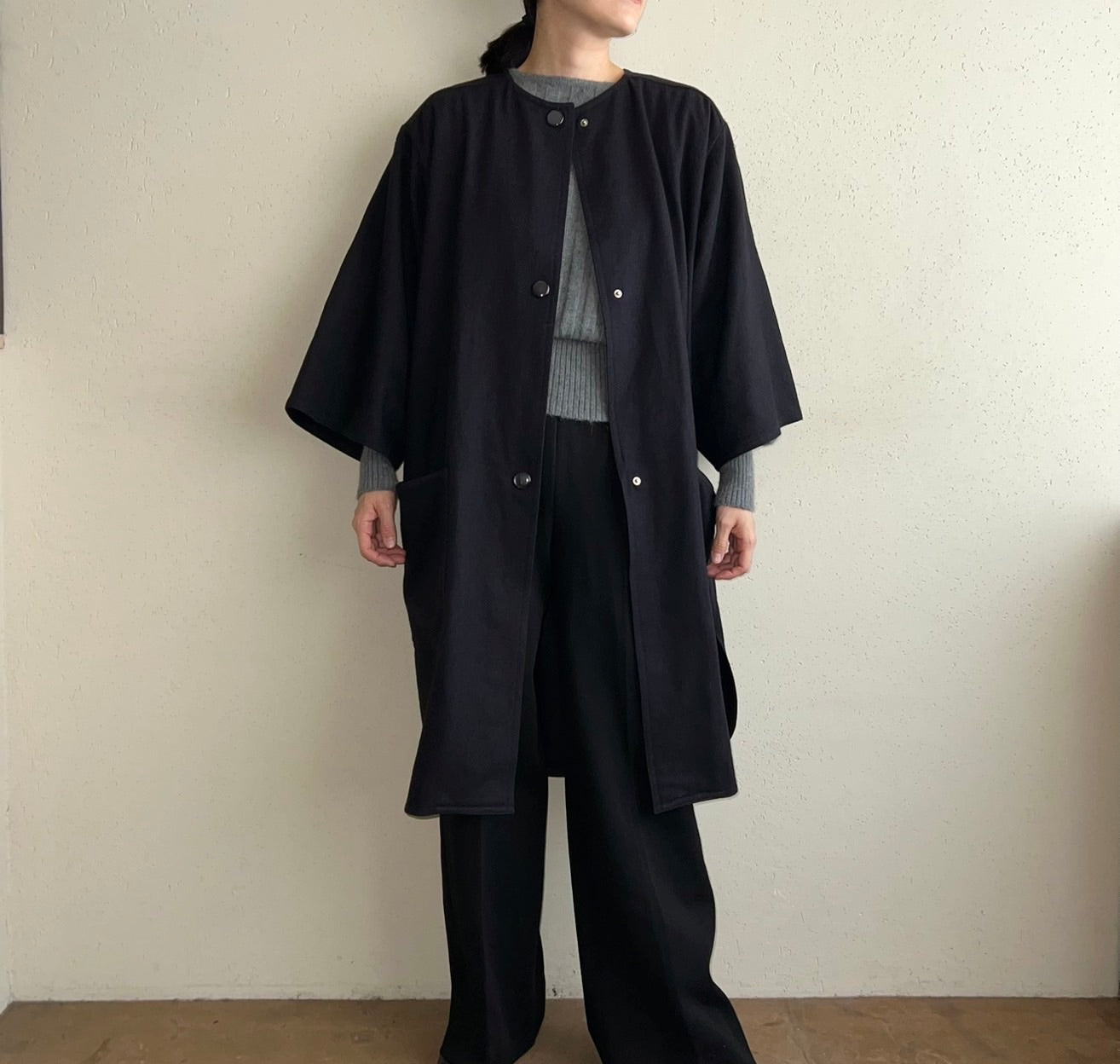 90s Navy Coat