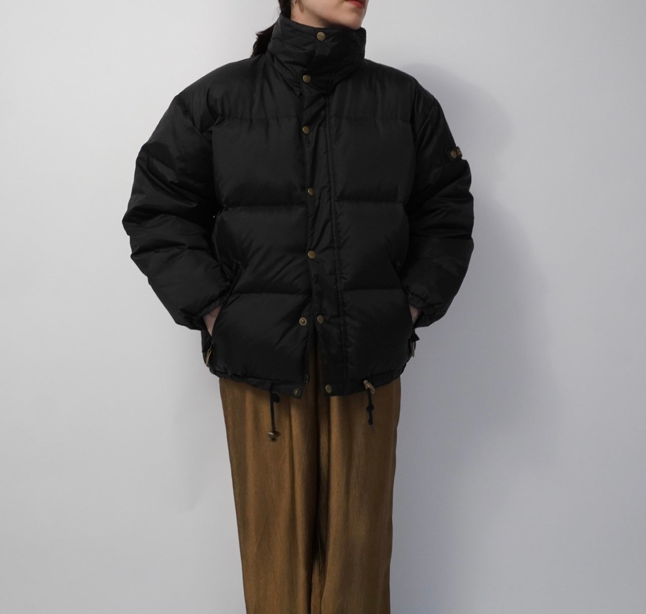 90s Black Down Jacket