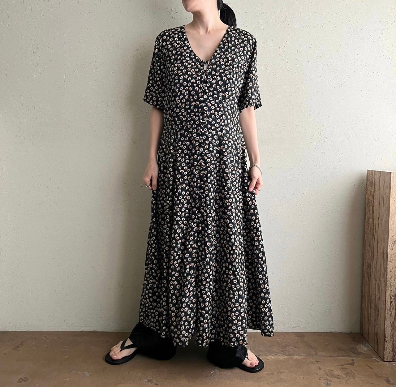 90s Printed Dress Made in Italy