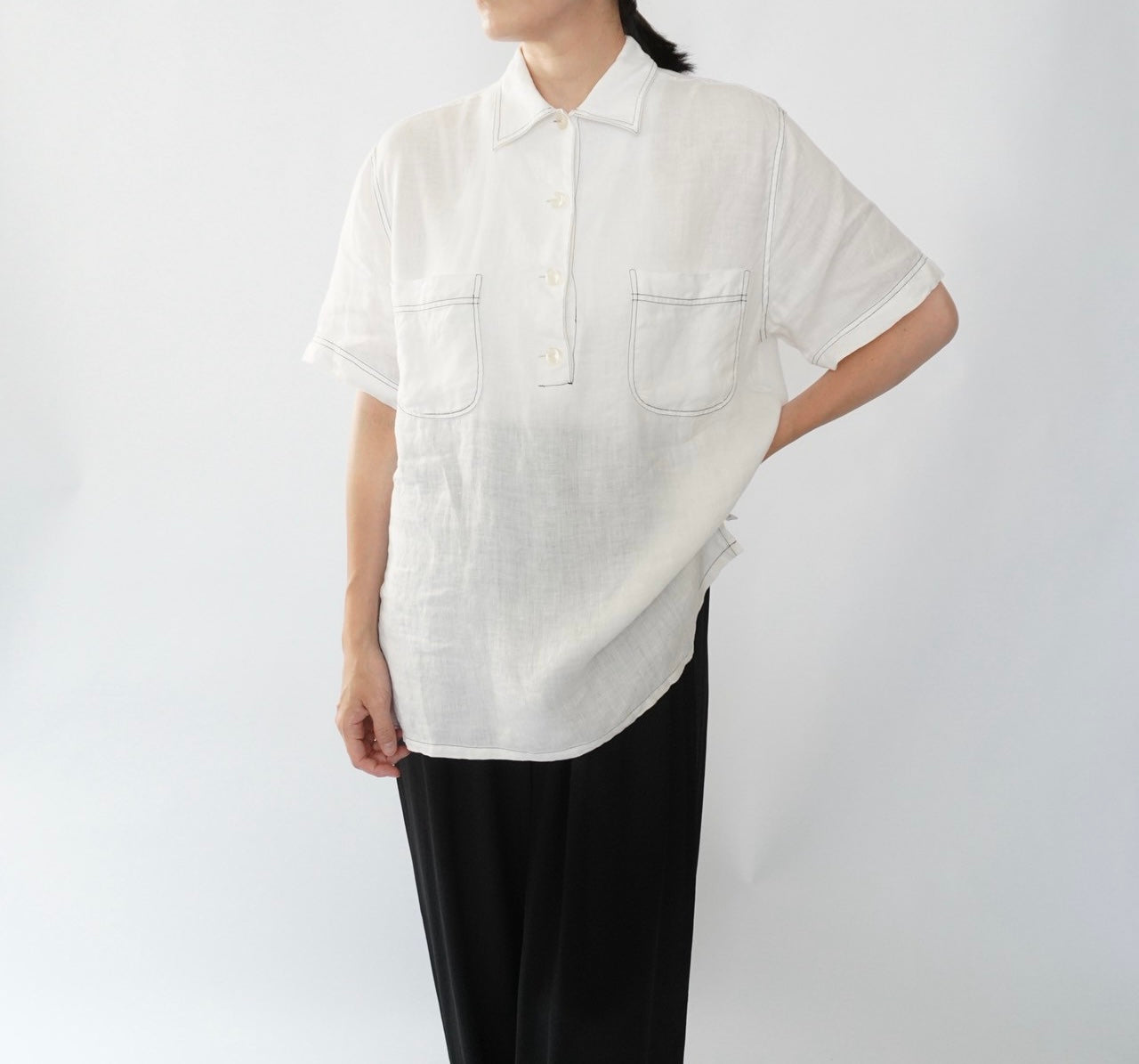 90s Linen Shirt Made in Italy