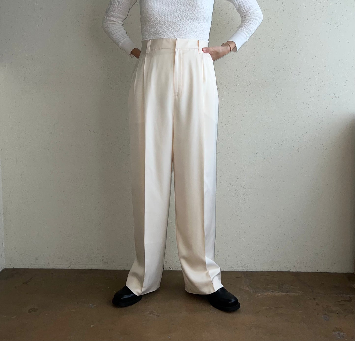 90s Silk Wide Pants