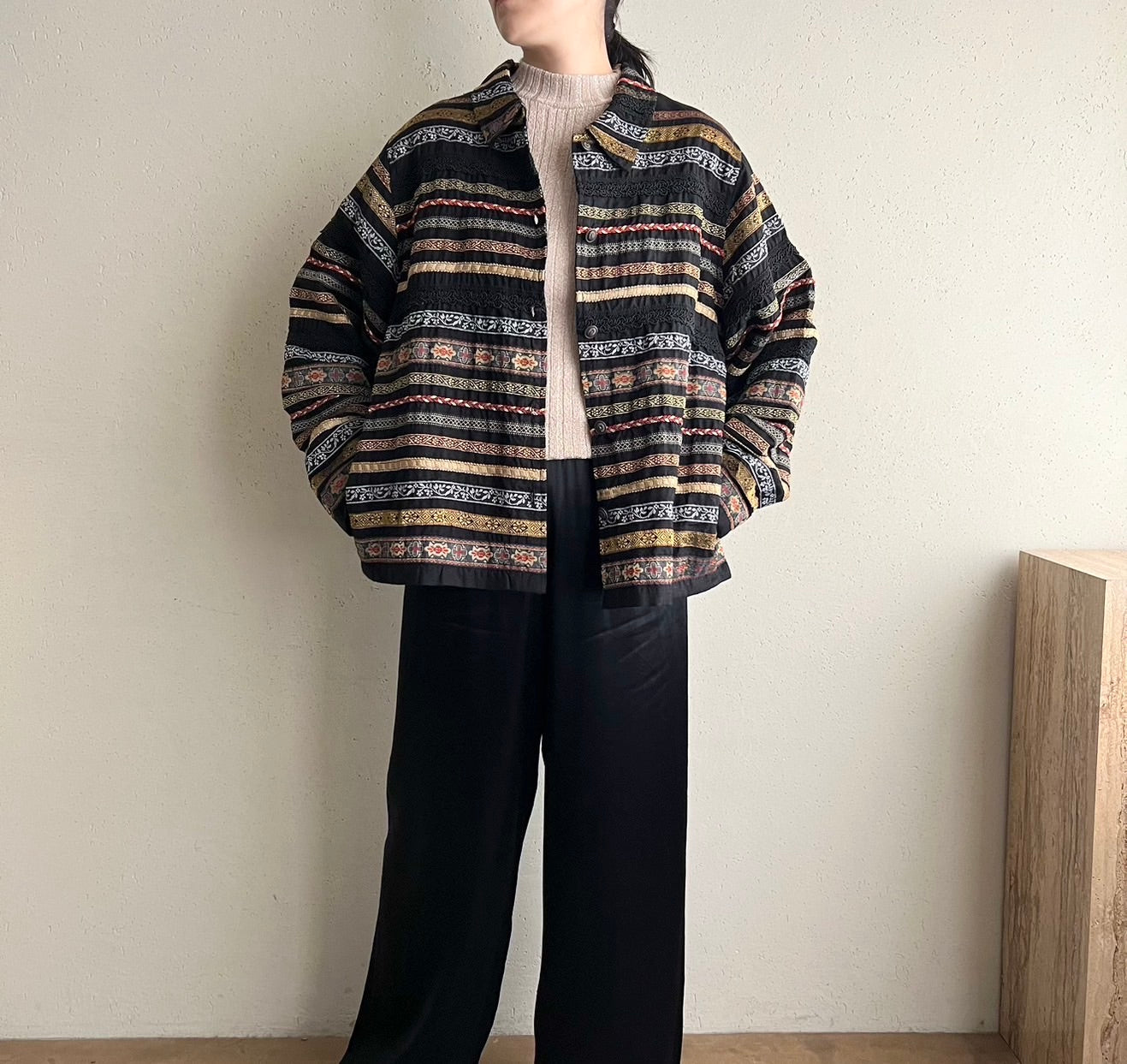 90s Design Silk Jacket