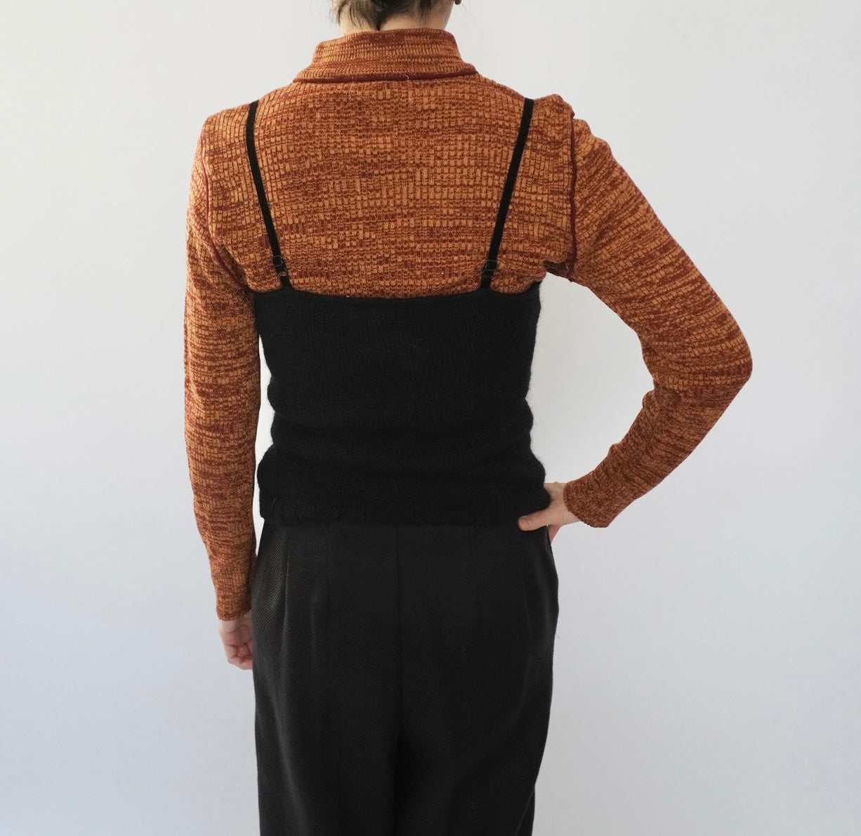 90s Lace Design Mohair Camisole Top