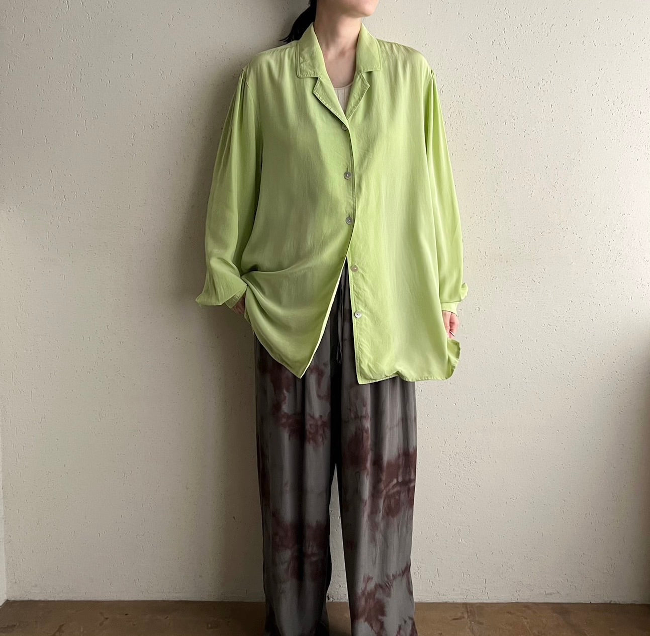 90s Design Silk Shirt