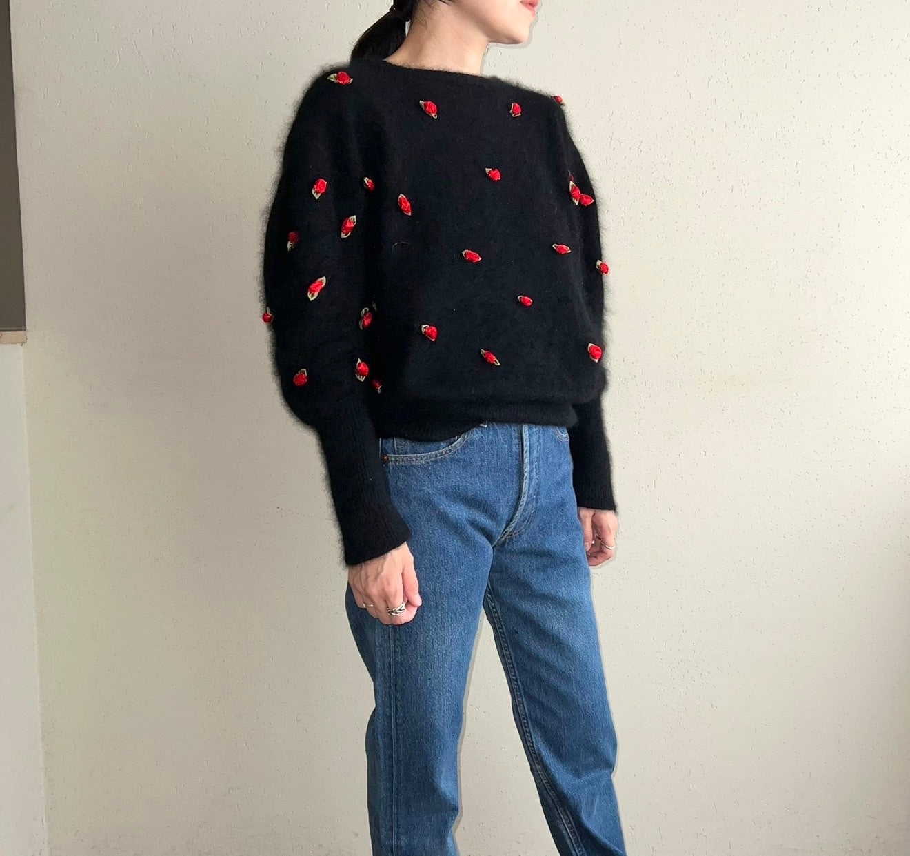 90s Design Angora Knit