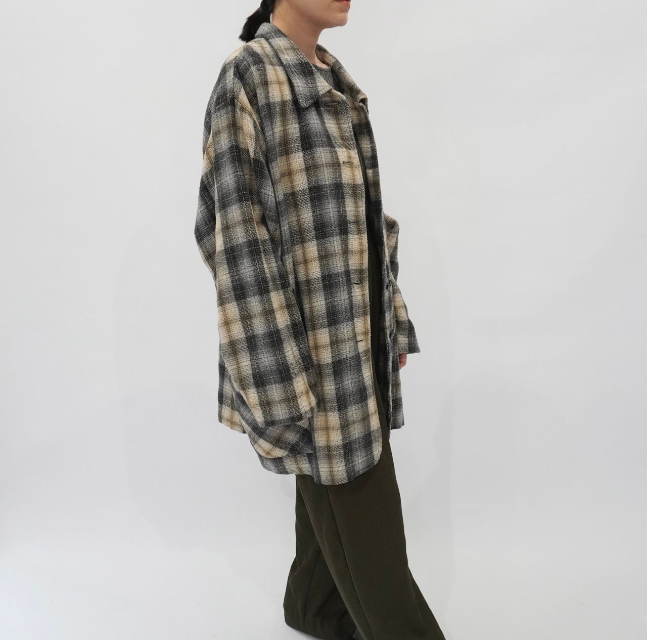90s Plaid Light Jacket
