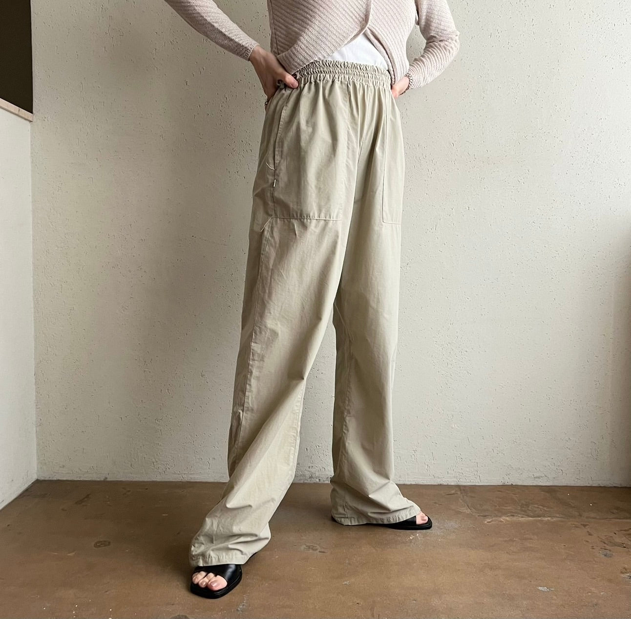 90s Cotton Nylon Pants
