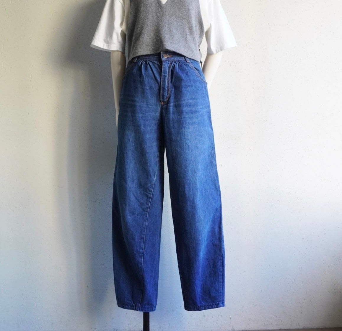 80s ”BENETTON" Wide Denim Pants