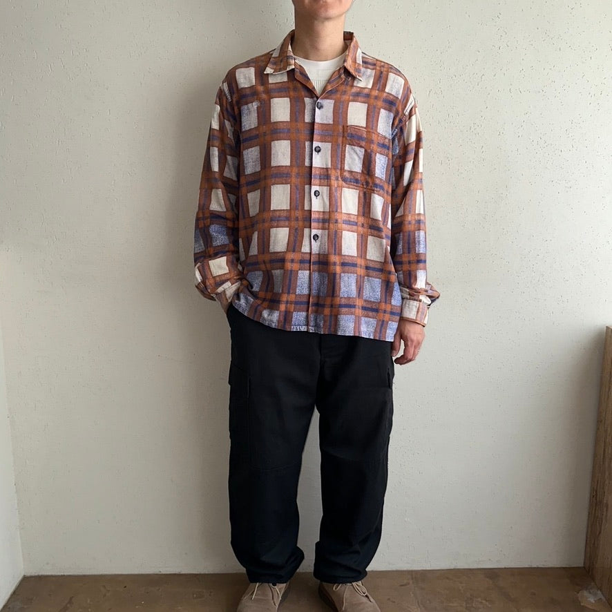 60s PILGRIM Plaid Shirt