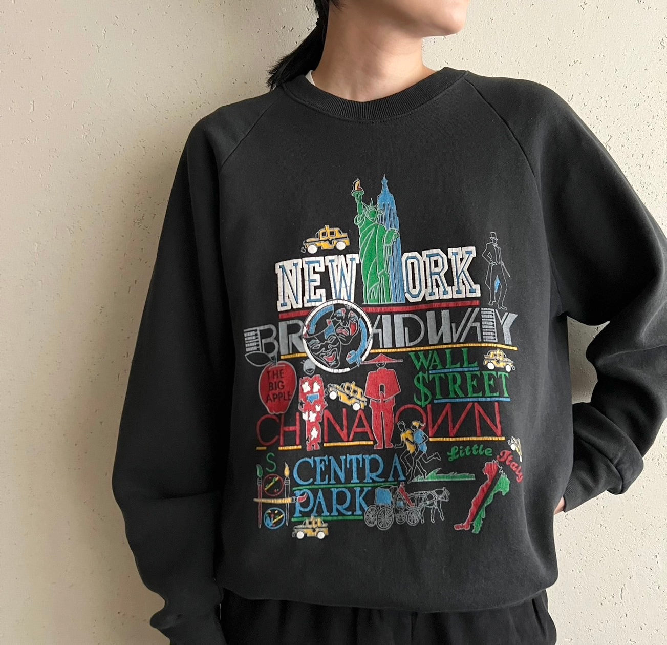 90s Printed Sweater Made in USA