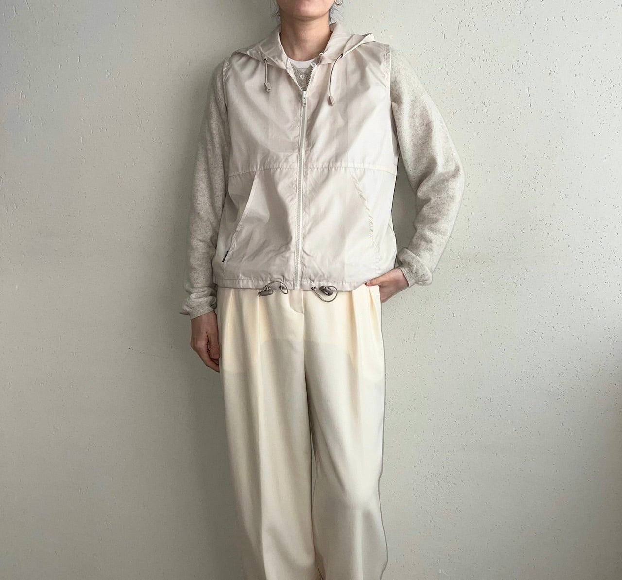 90s Sleeveless Zipped Top Dead Stock