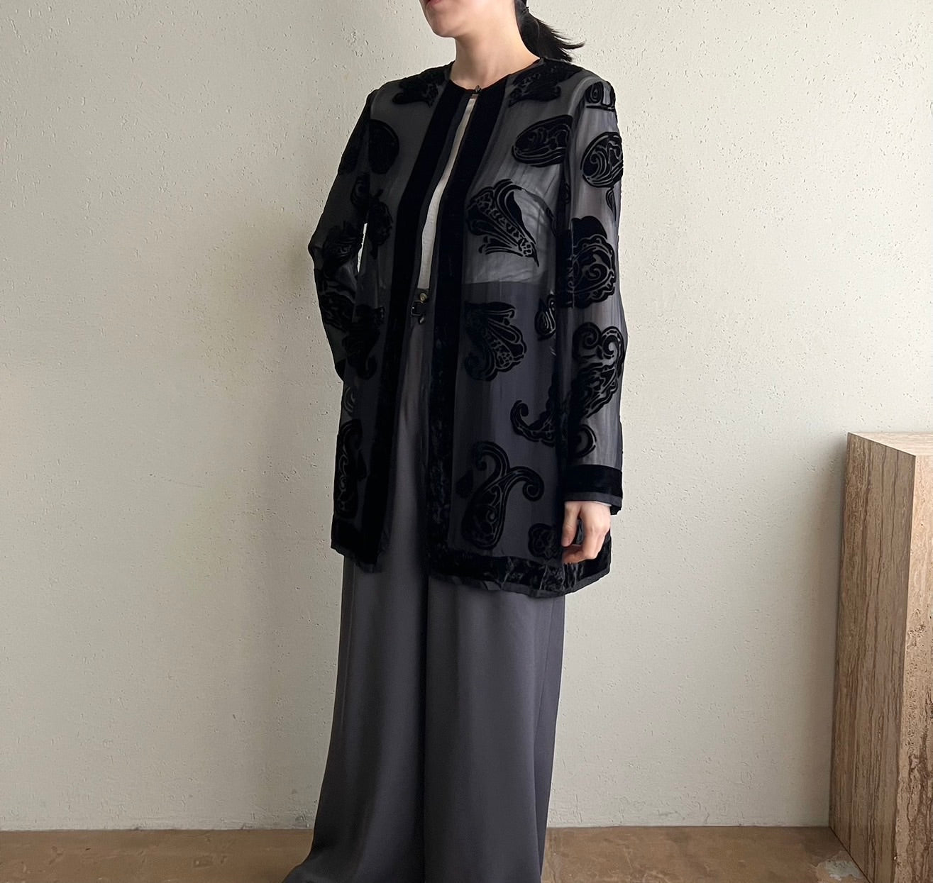 90s Sheer Design Robe