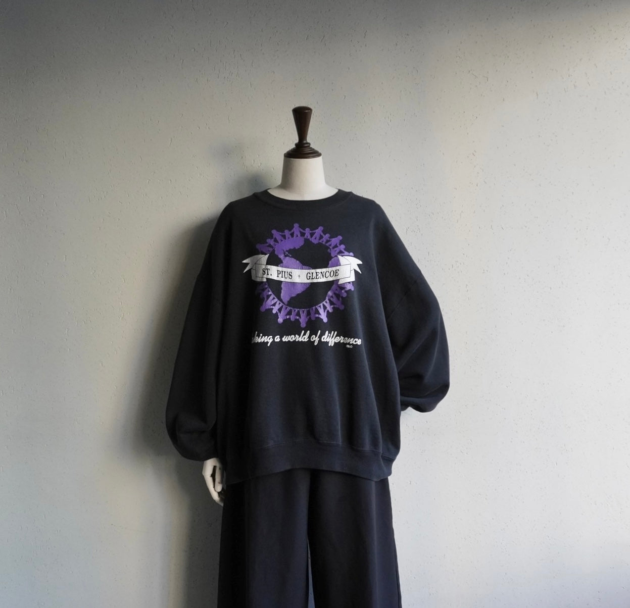 90s Printed Sweater Made in USA