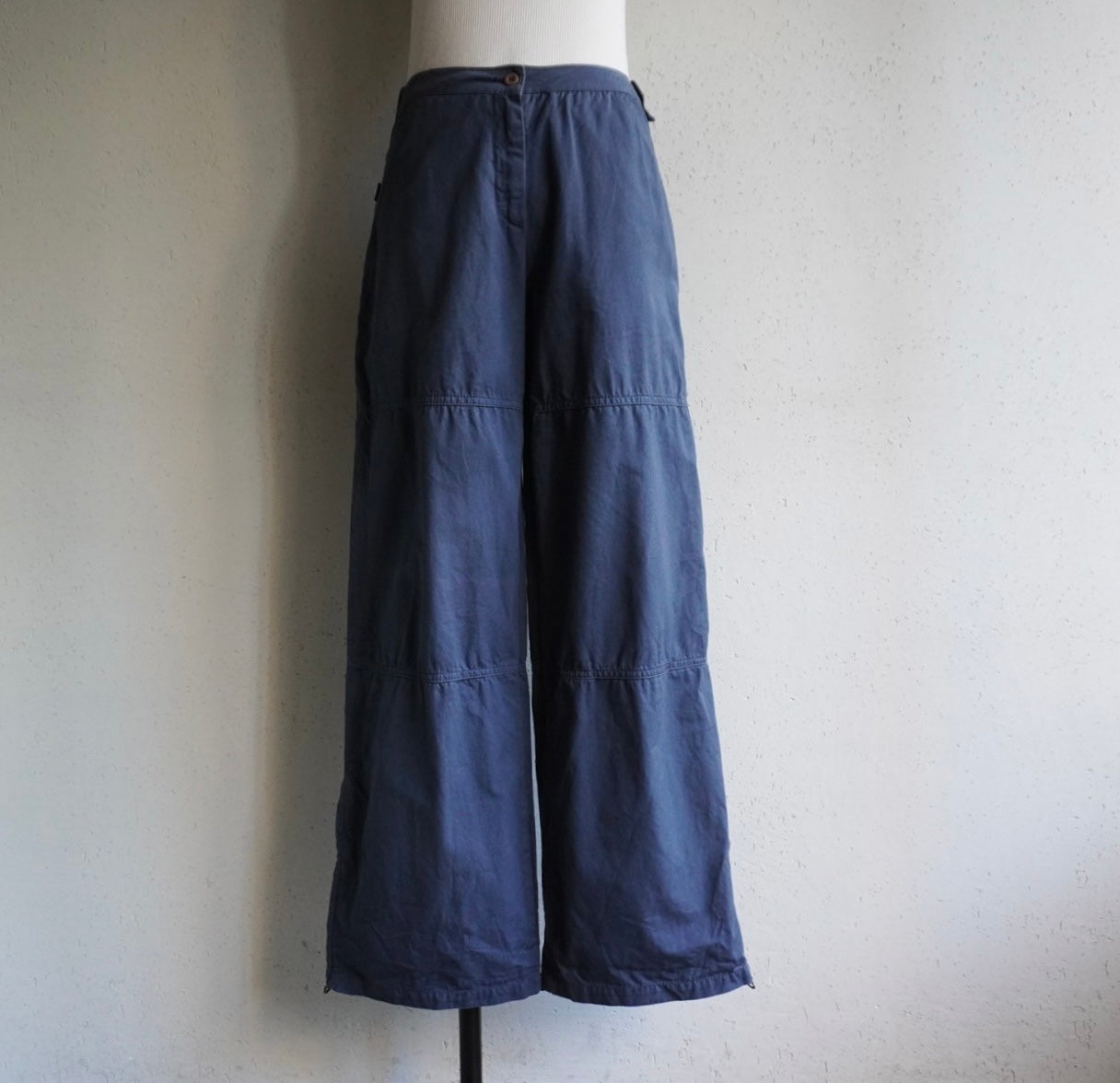 90s Zipped Wide Pants Made in Italy