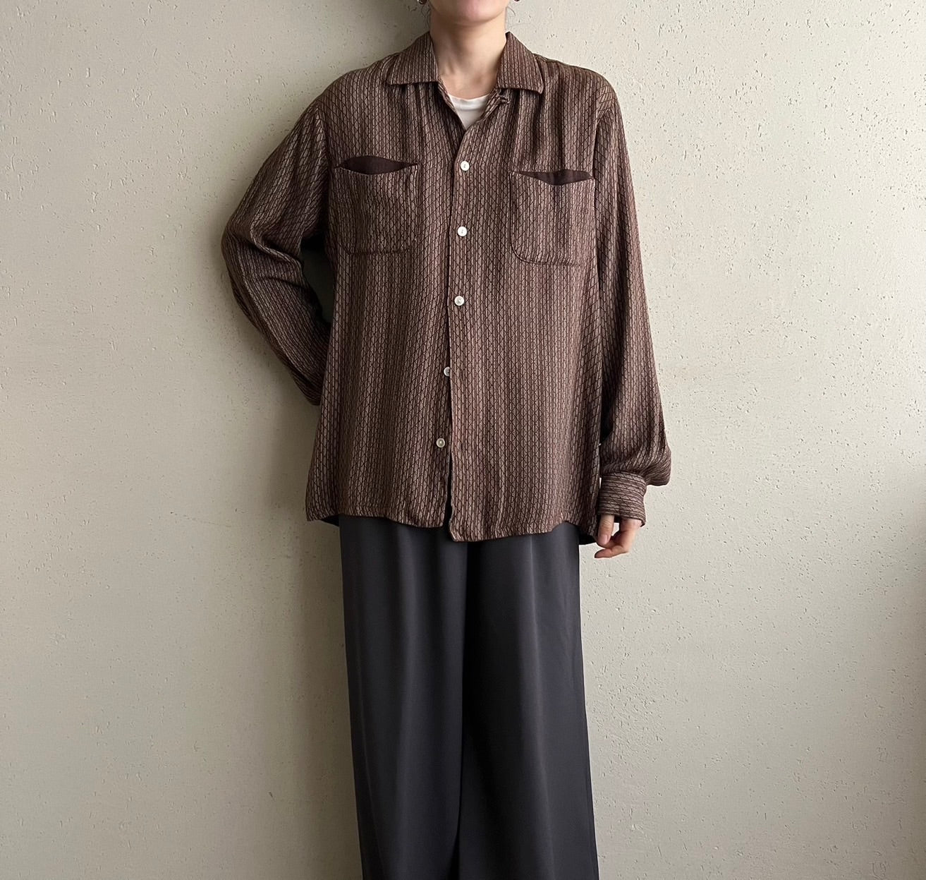 60s "SPIRE" Pattern shirt