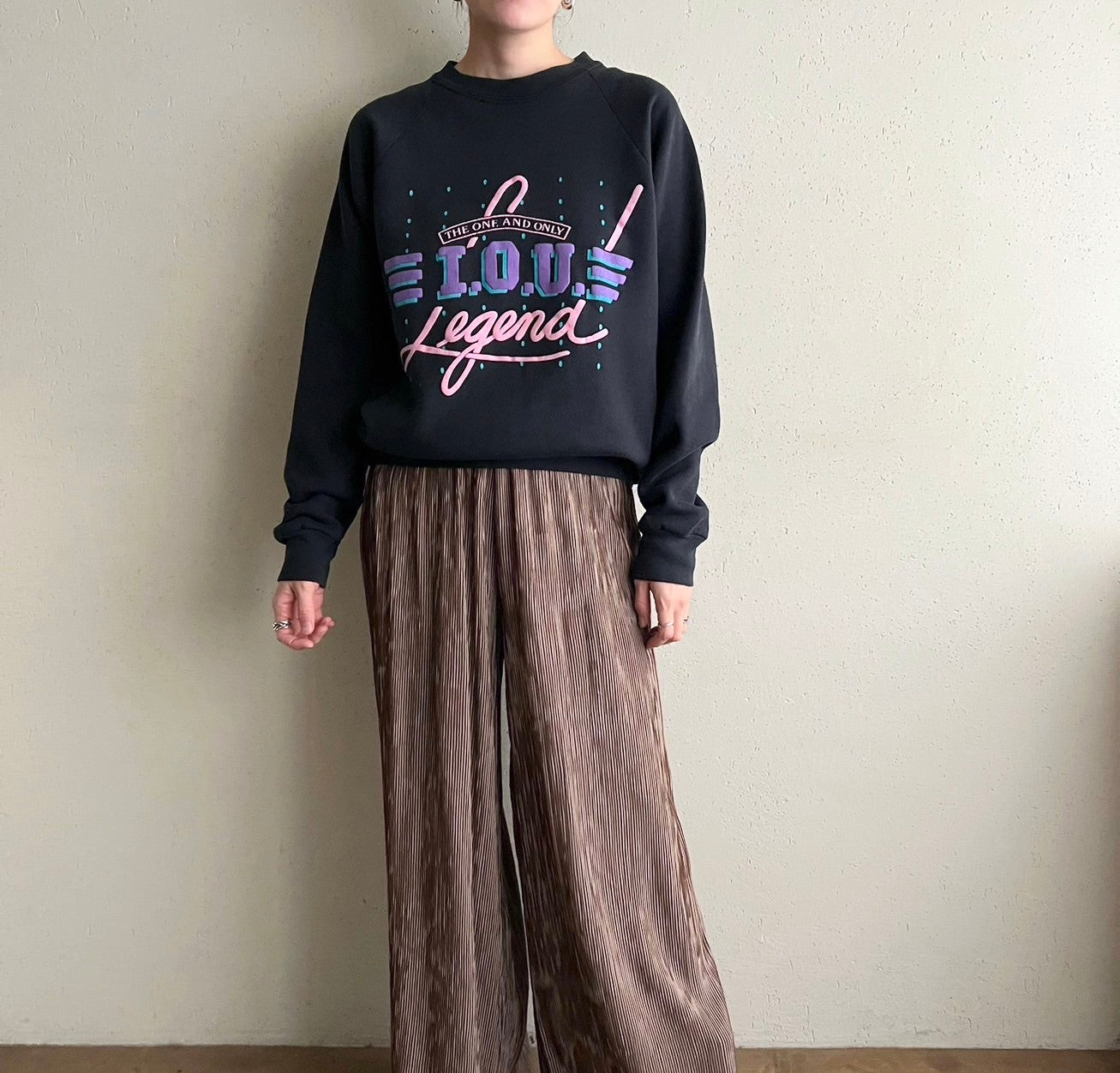 90s Printed Sweater Made in USA