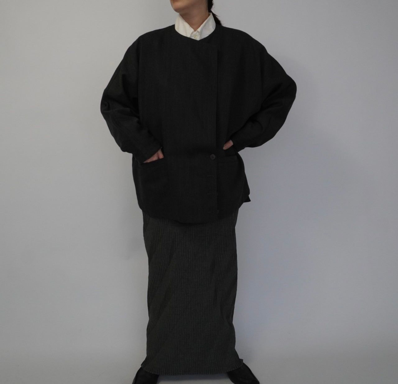 90s Design Wool Light Jacket