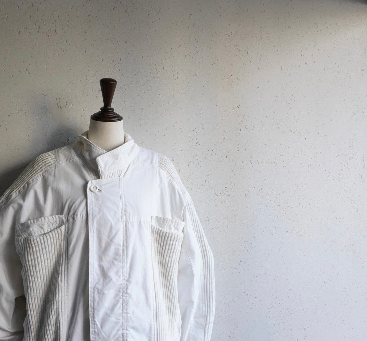 80s Ribbed Design Jacket Made in Italy