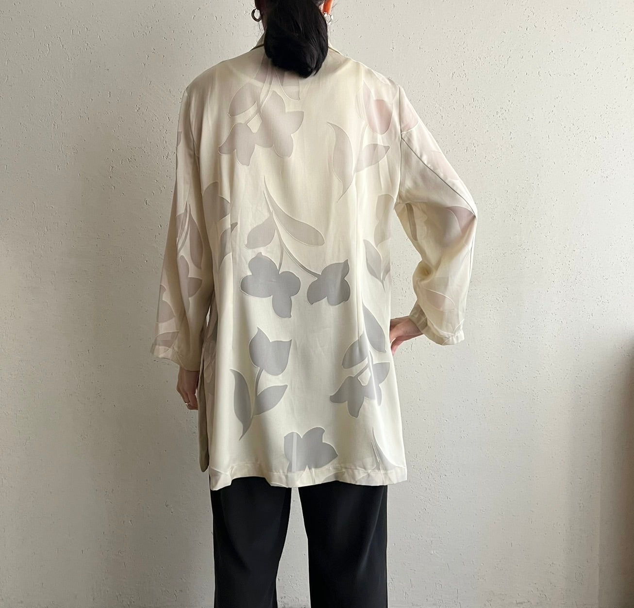90s Sheer Shirt Jacket Made in Italy
