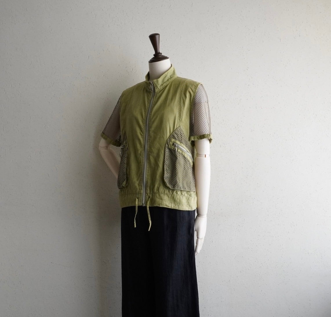 90s EURO Mesh Design Shirt , Jacket