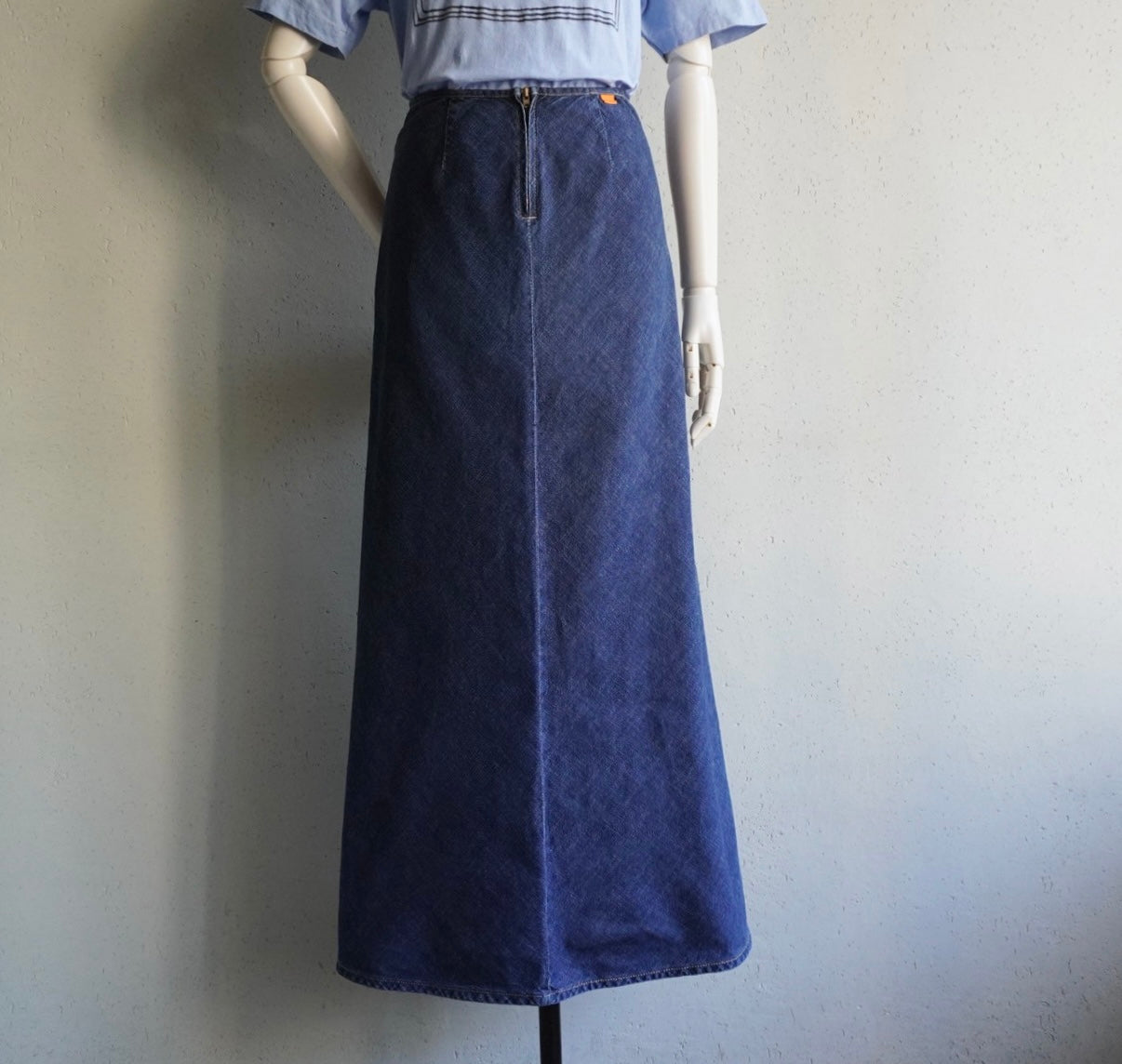 90s Denim Maxi Skirt Made in Italy