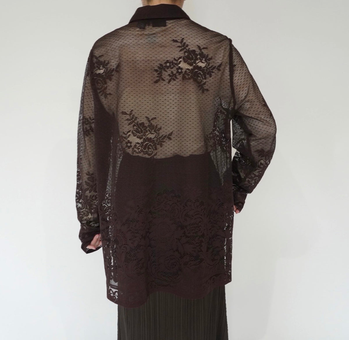 90s Lace Design Shirt
