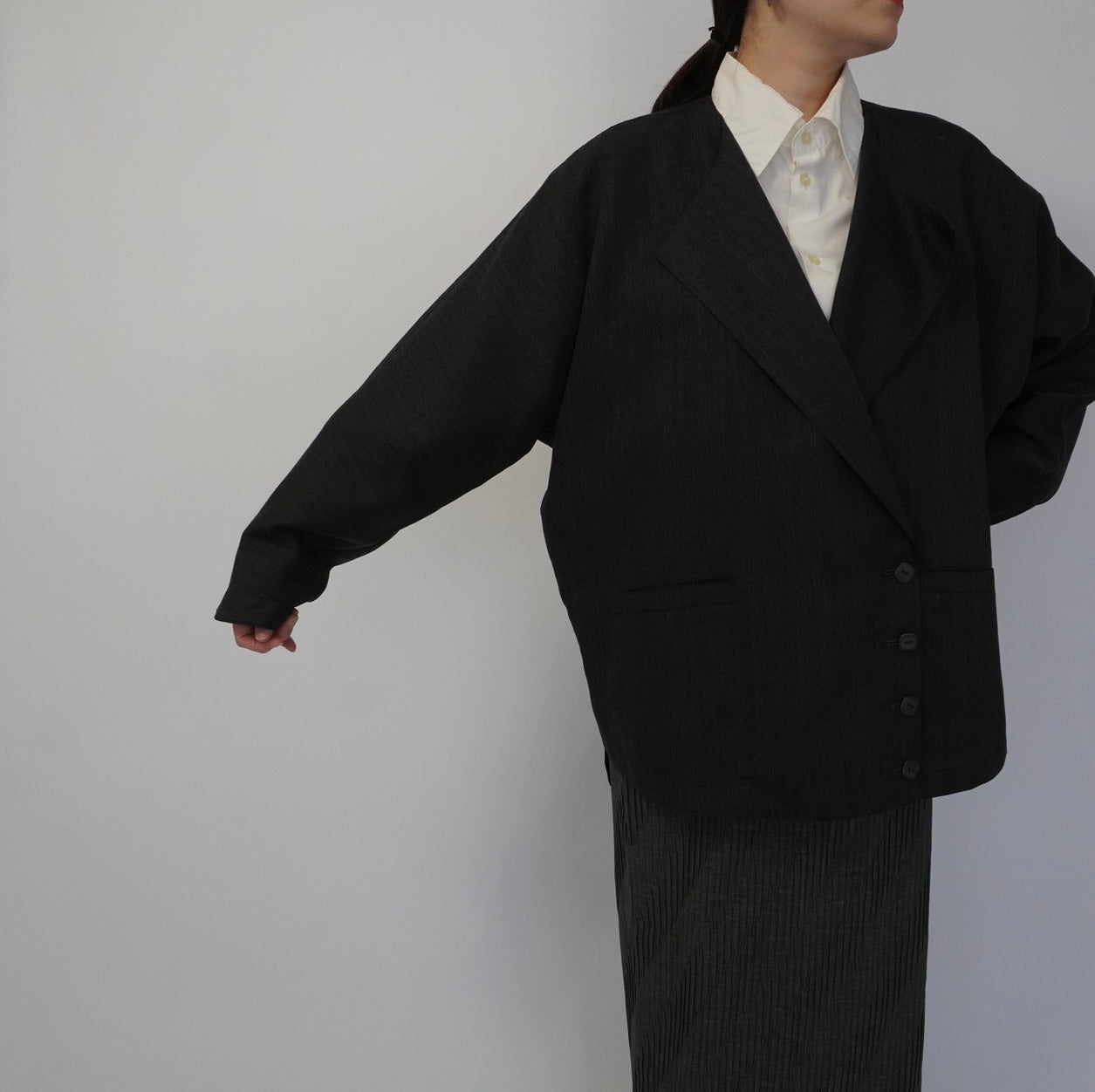 90s Design Wool Light Jacket