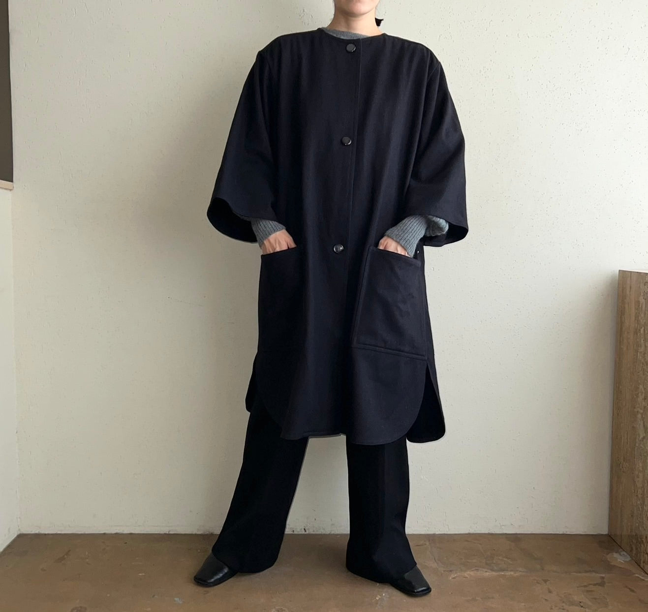 90s Navy Coat