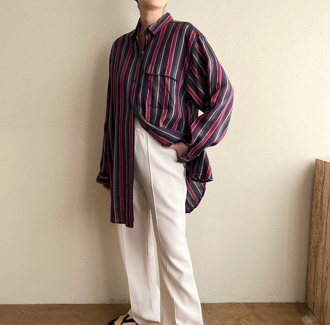 90s Striped Shirt Made in USA