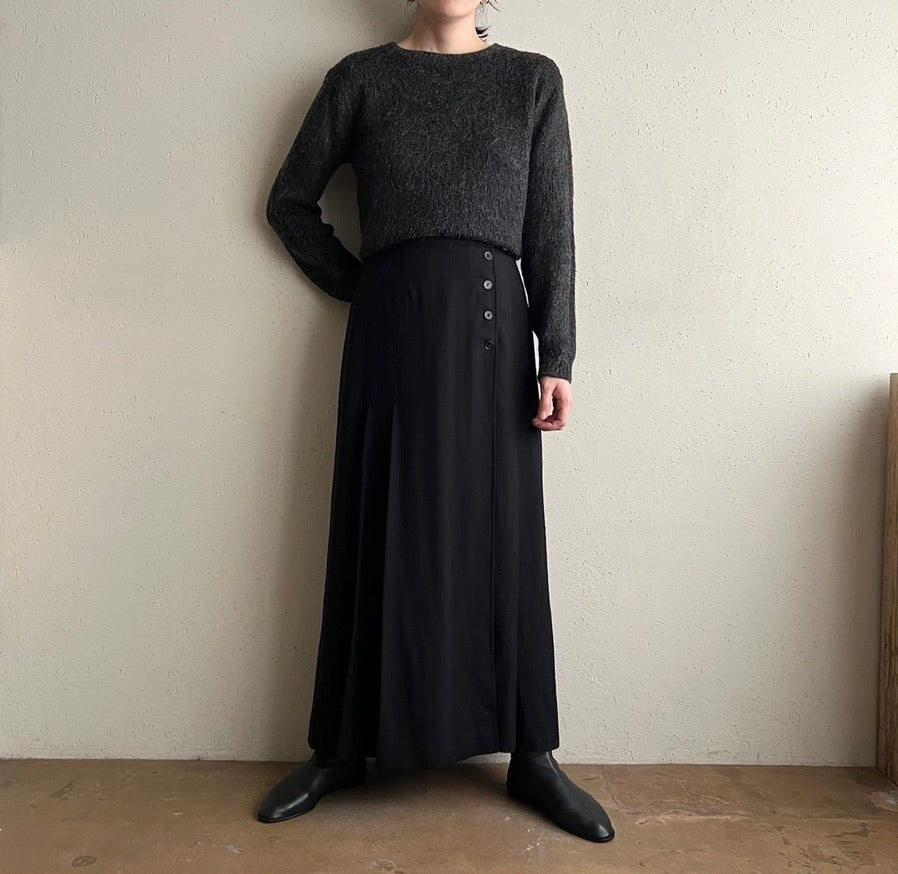 90s"Mondi" Pleated Design Skirt