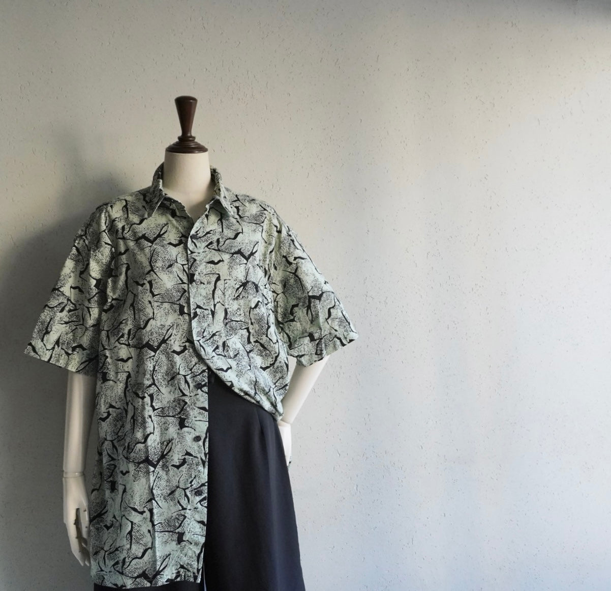 90s EURO Printed Cotton Shirt