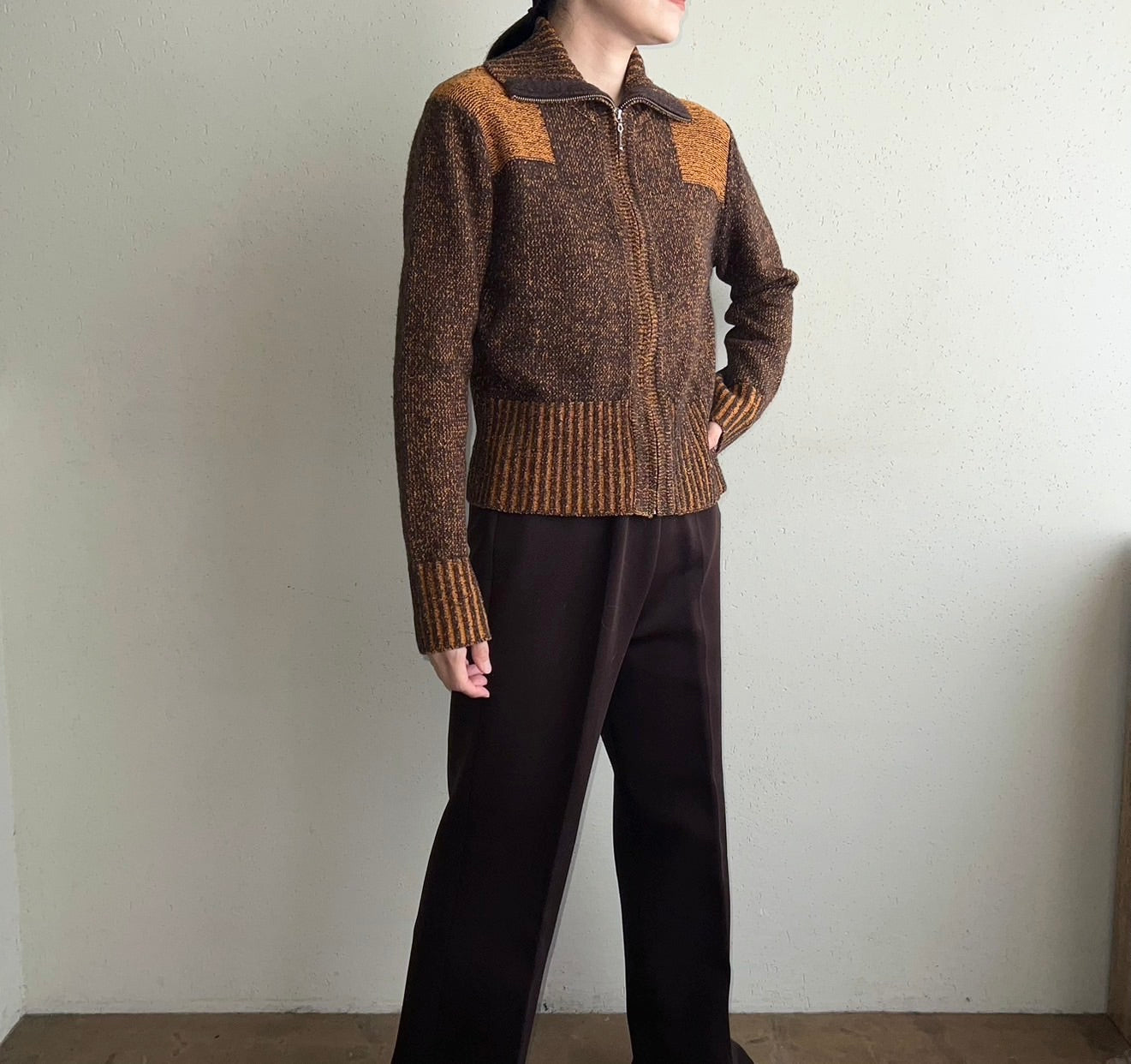 90s Silk Zipped Knit