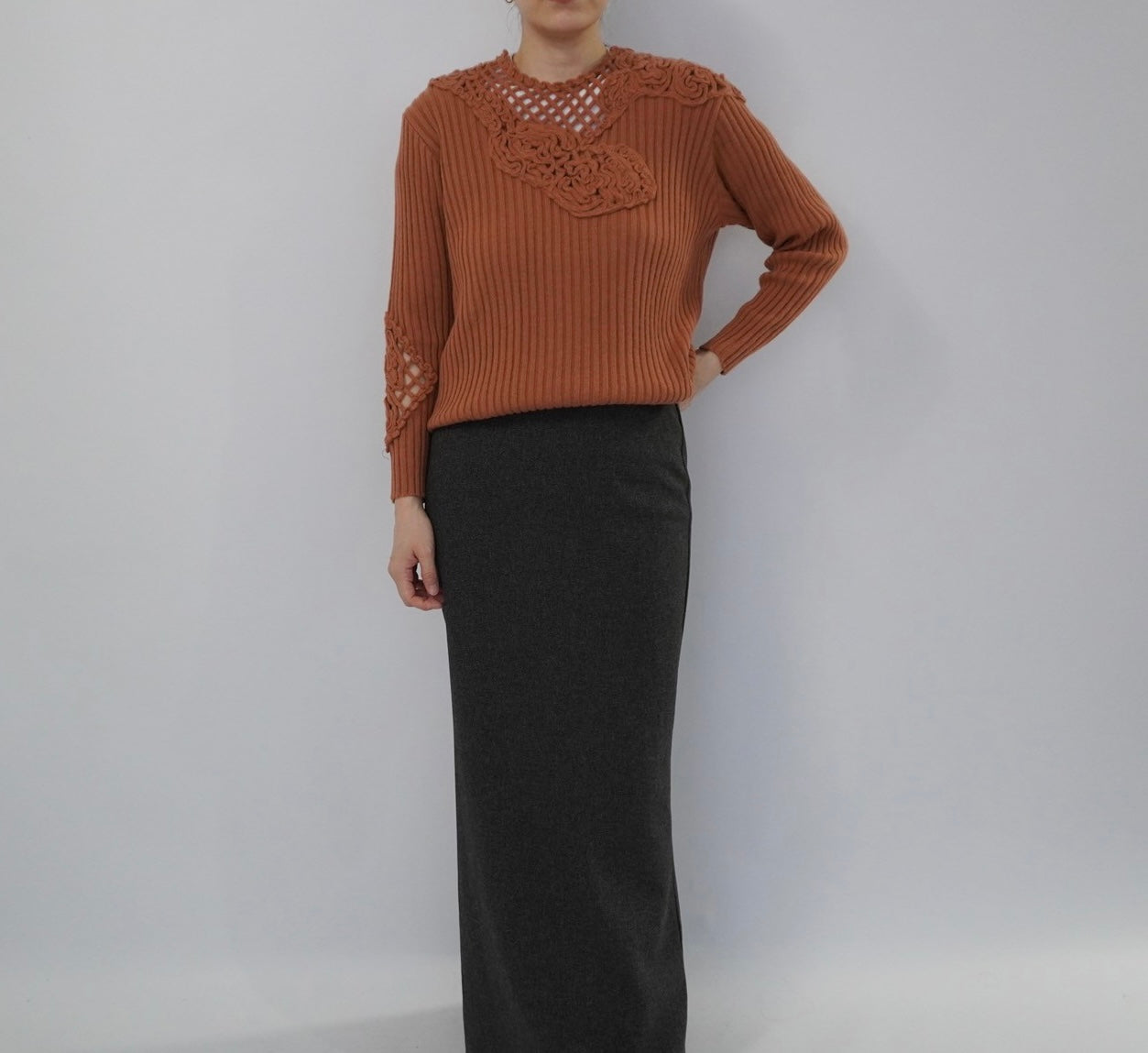 80s "Sensazioni" Ribbed Top Made in Italy
