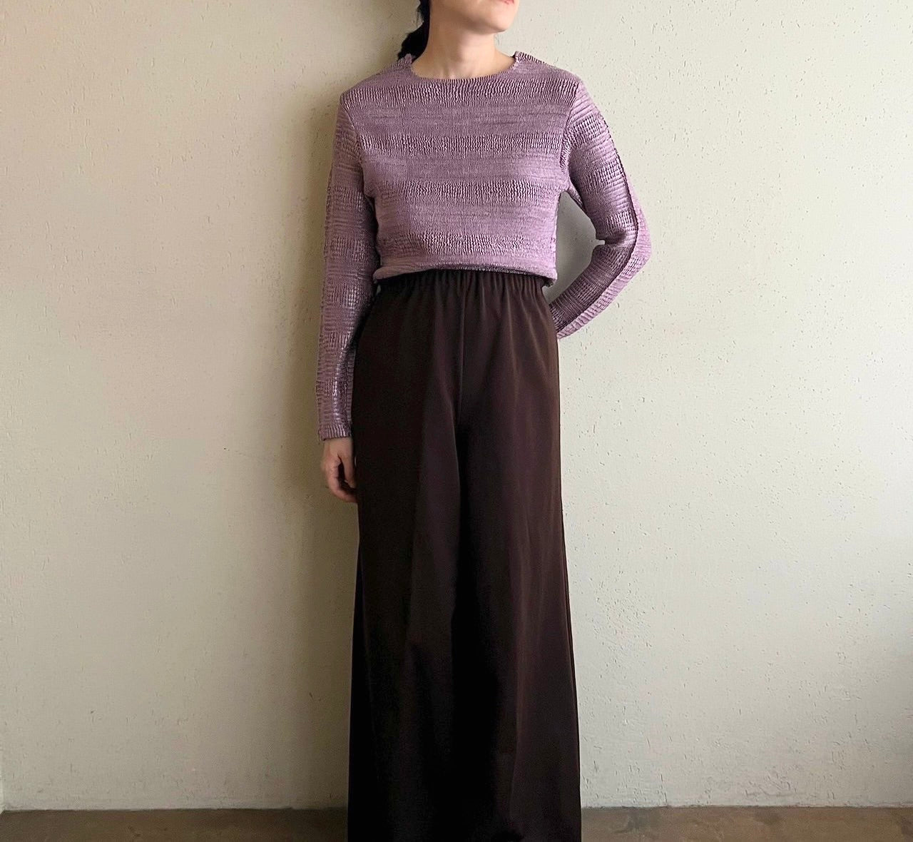 90s Pleat Top Made in France