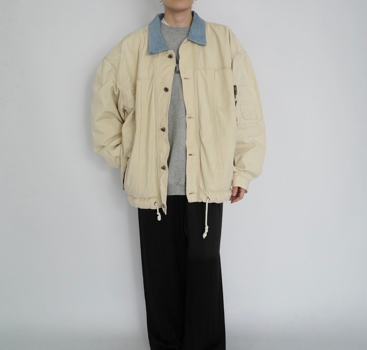 90s Denim Collar Jacket