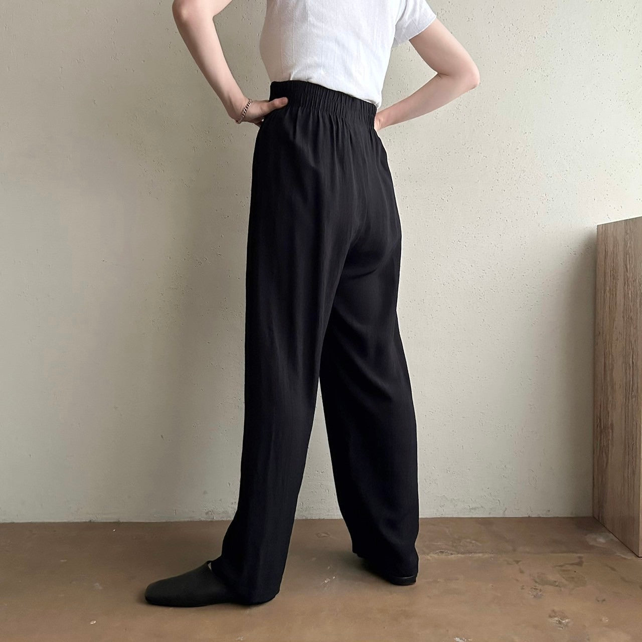 90s Black Pants Made in USA
