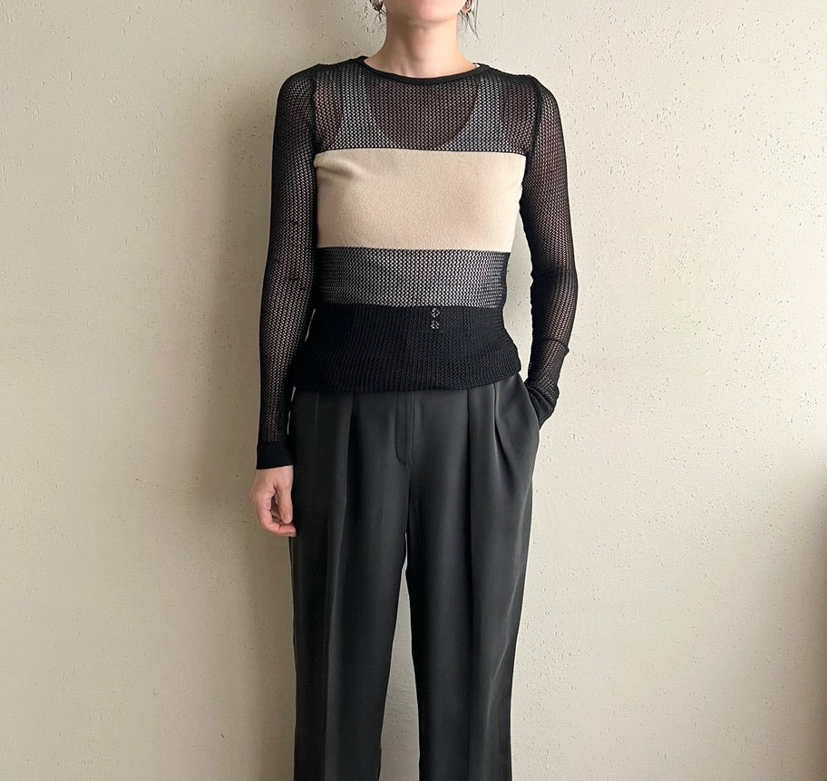 90s Design Mesh Top