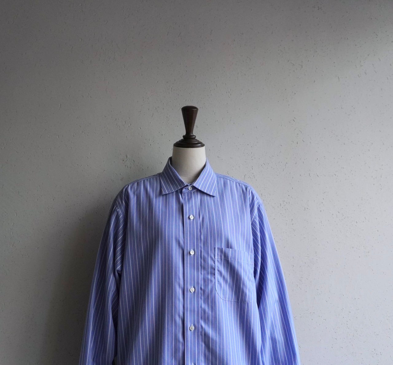 90s "Brooks Brothers" Blue Striped Shirt