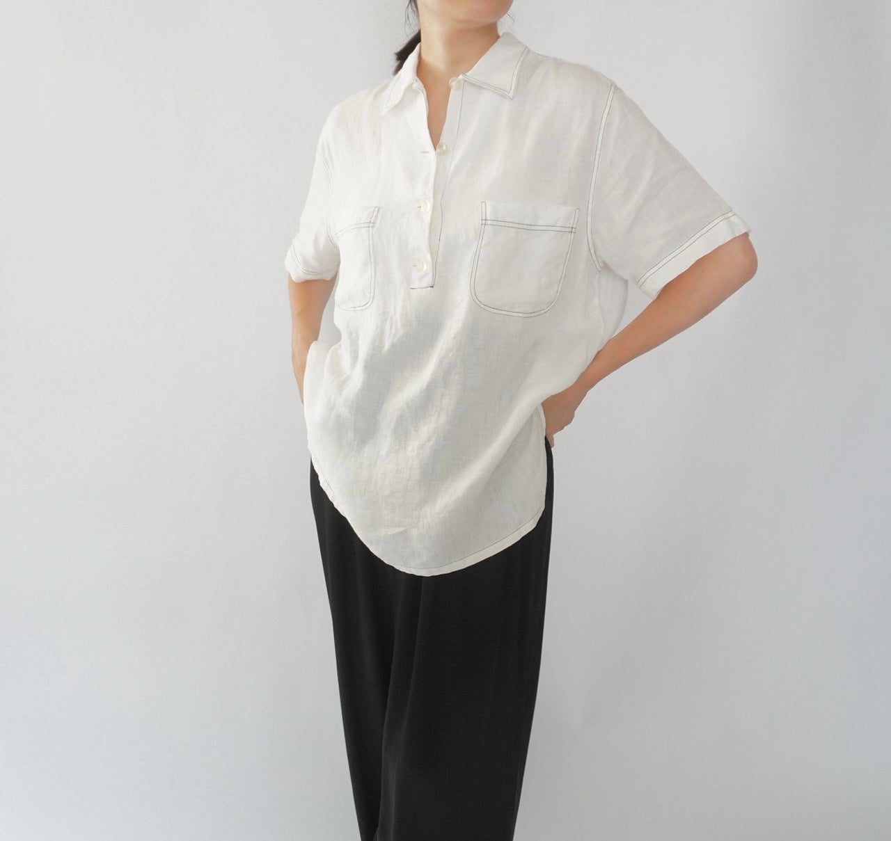 90s Linen Shirt Made in Italy