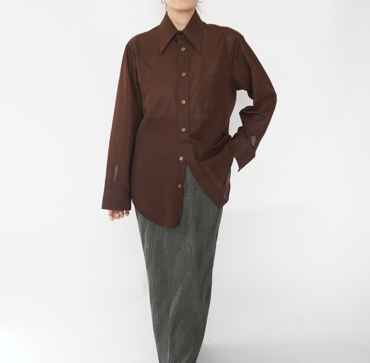 70s Brown Shirt