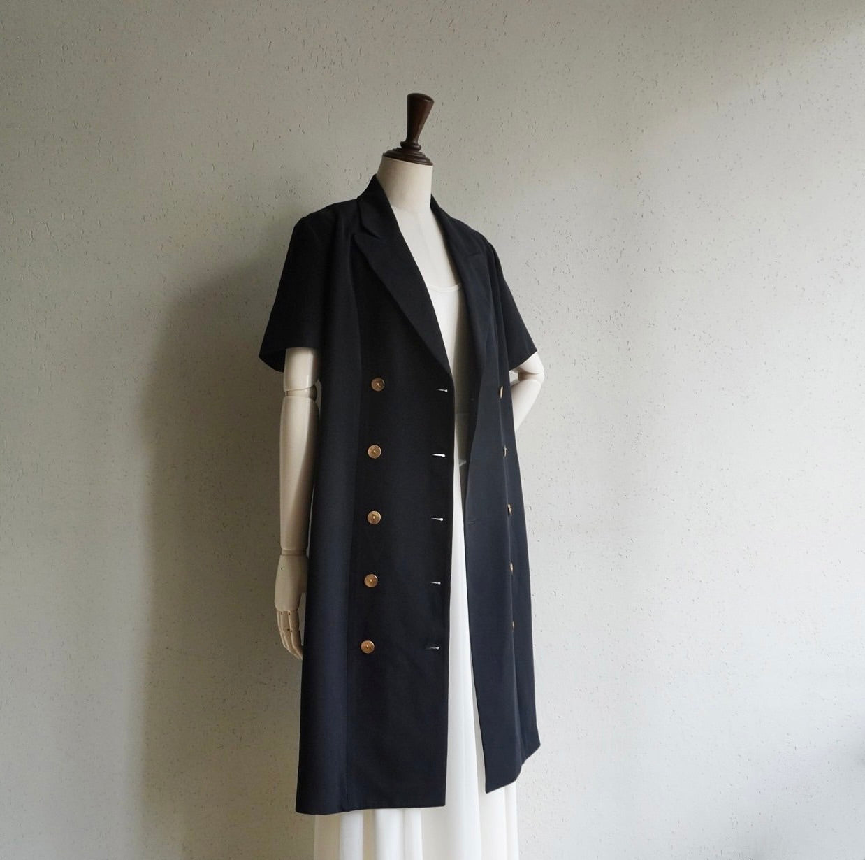 90s Black Long Jacket,Dress