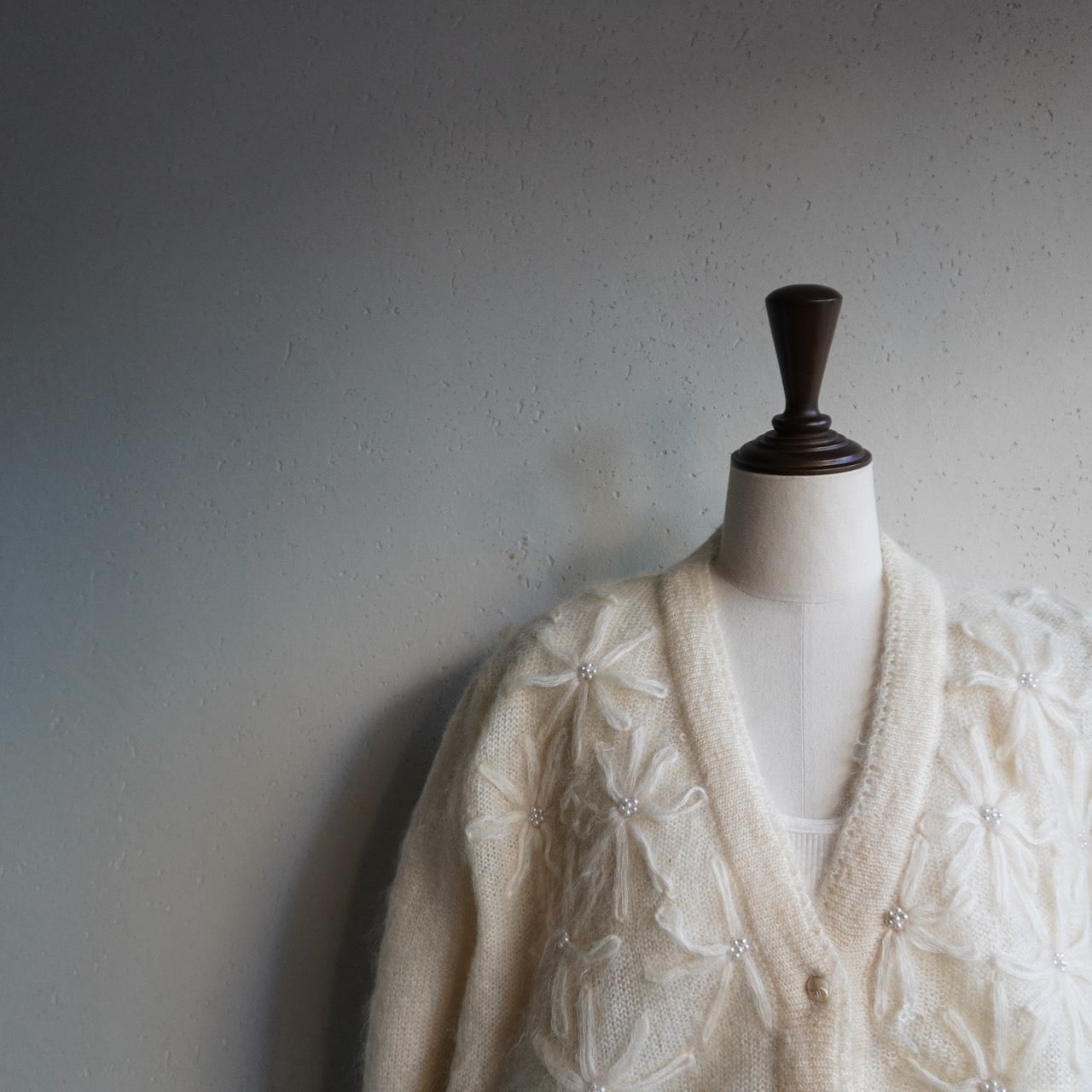 90s Design Mohair Knit Cardigan Made in Italy
