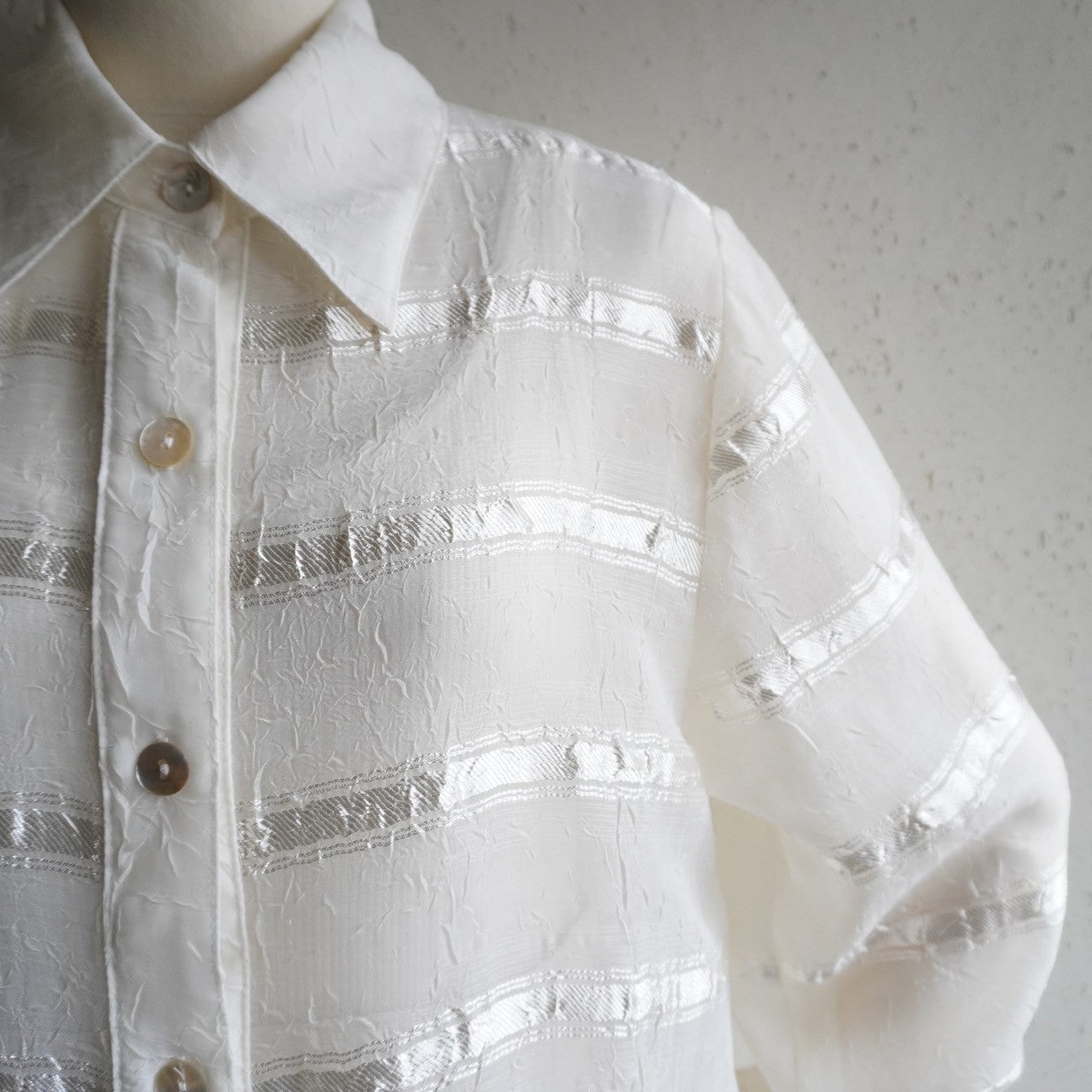 90s Design Sheer Shirt