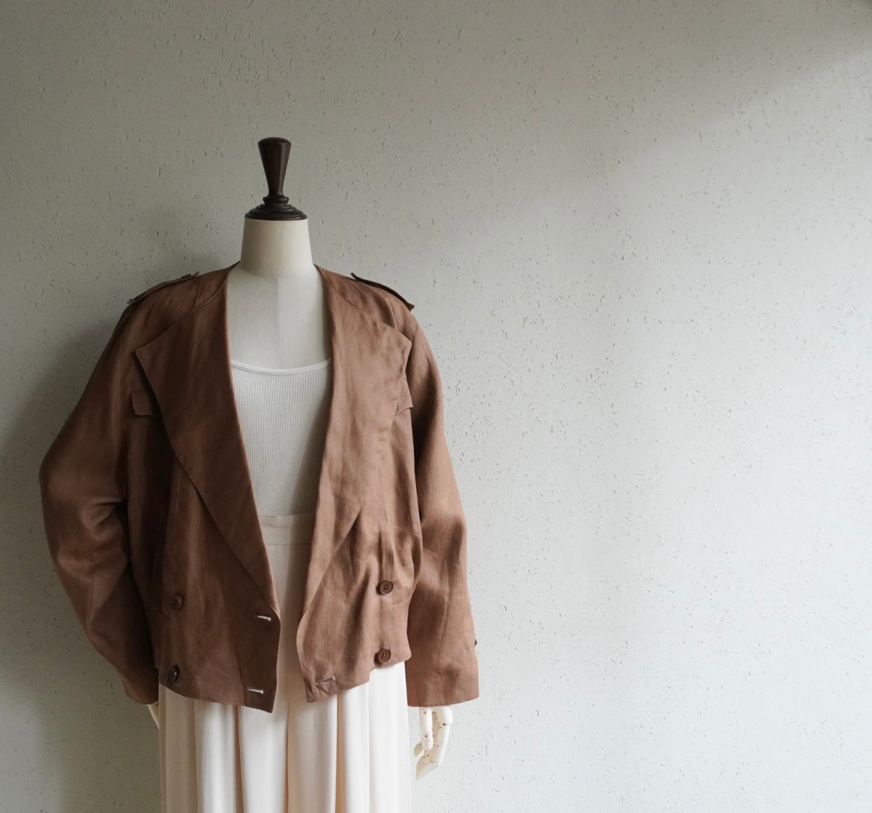 80s Linen Jacket Made in Italy