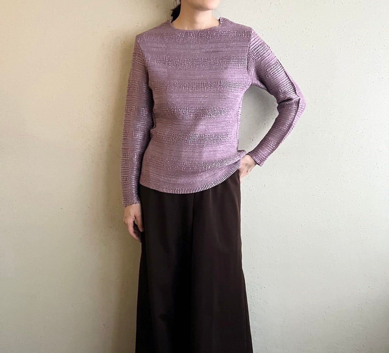 90s Pleat Top Made in France