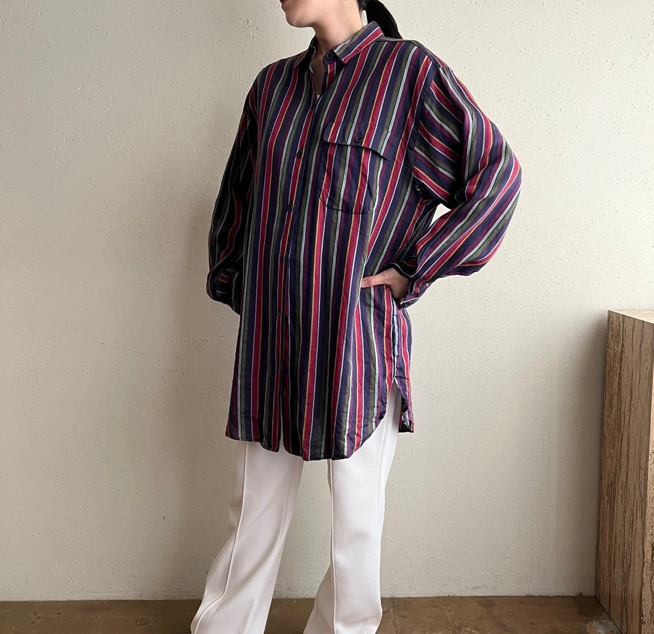 90s Striped Shirt Made in USA