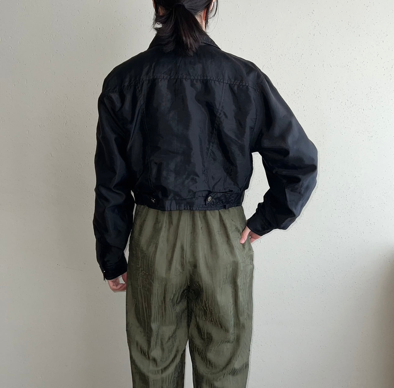 90s Black Zipped Jacket