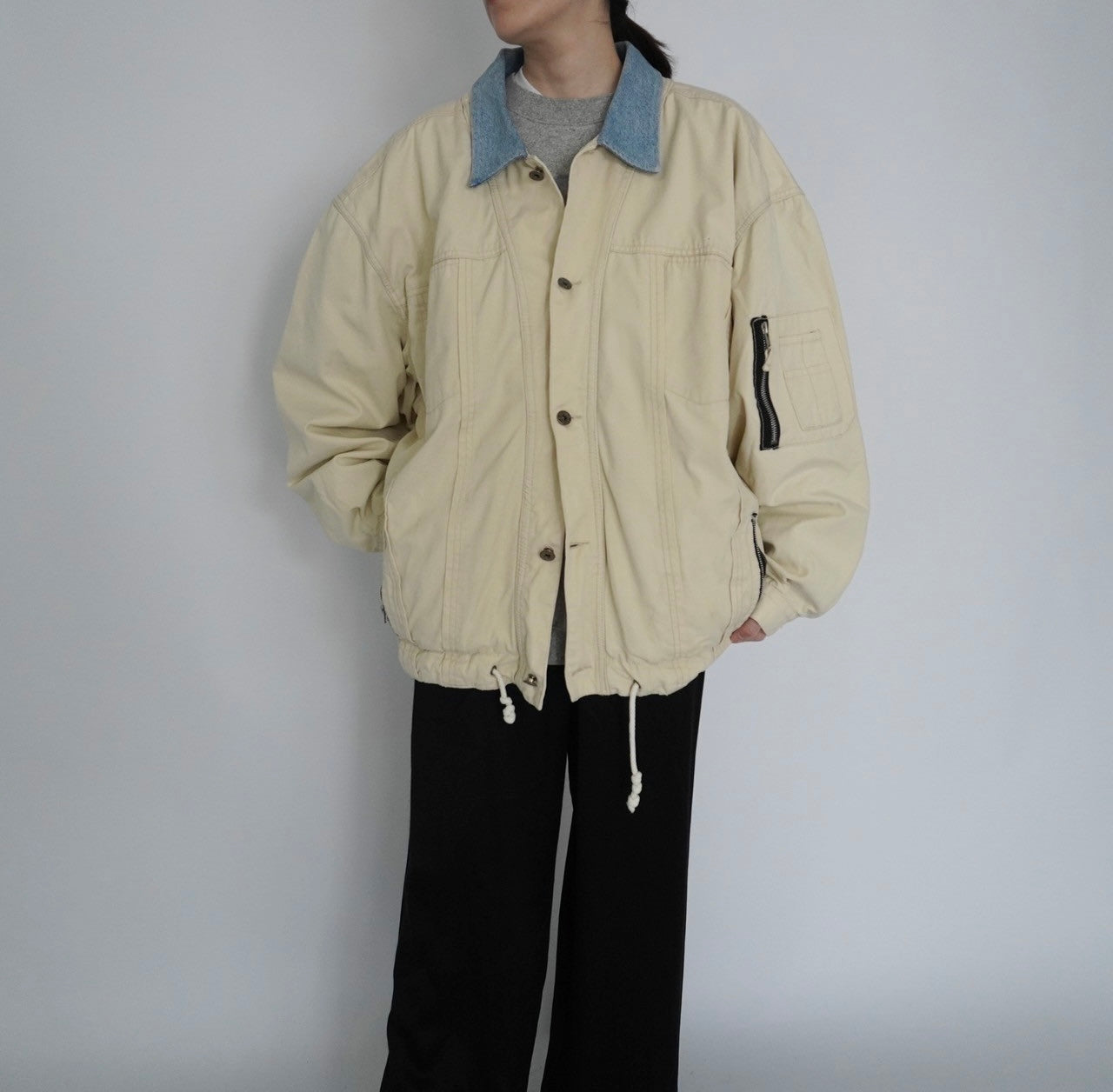 90s Denim Collar Jacket