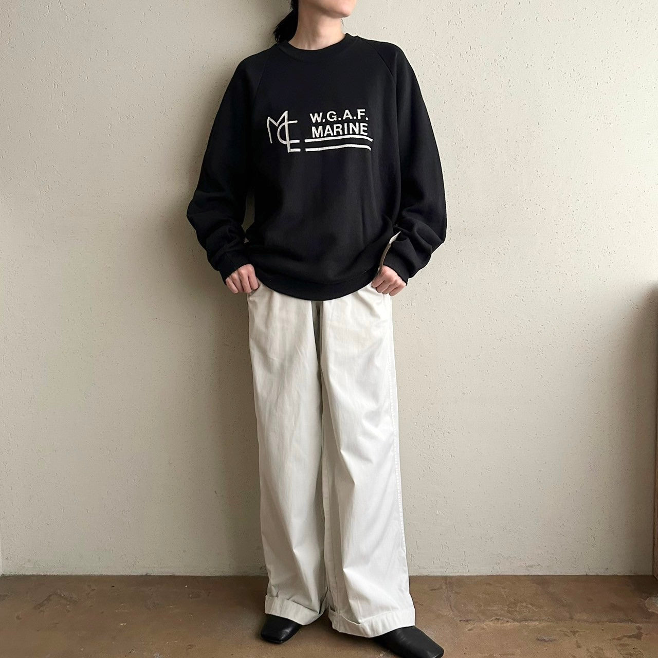90s Printed Sweater Made in USA Dead Stock
