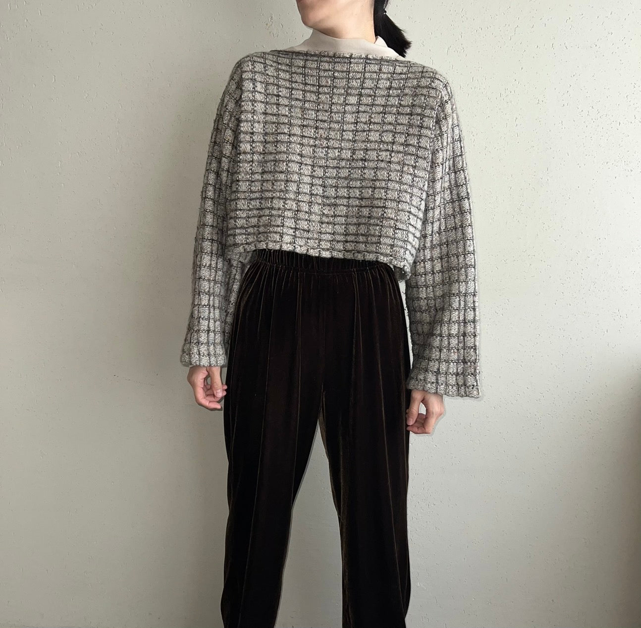 90s Cropped knit